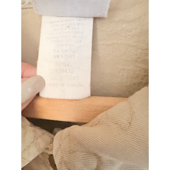 Better Than Basic Beige Quilted Jacket Button Front Pockets Women’s Size S - Picture 5 of 6